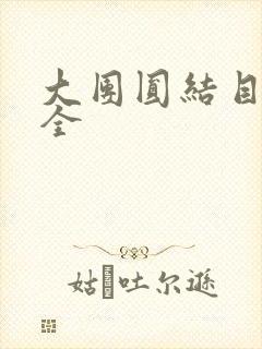 大团圆结目录大全
