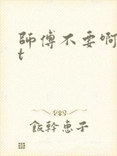 师傅不要啊txt