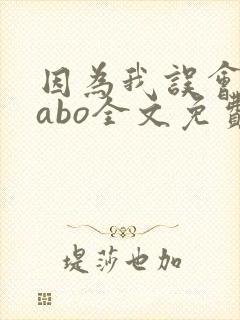 因为我误会glabo全文免费阅读封面