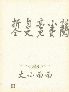 折月亮小说在线全文免费阅读封面