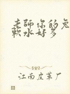 老师你的兔子好软水好多