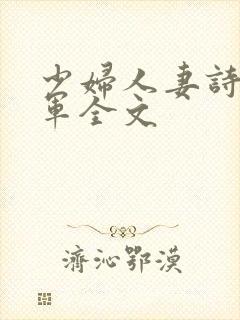 少妇人妻诗雨小军全文封面