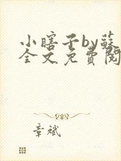 小瞎子by苏软全文免费阅读