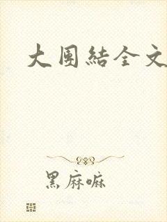大团结全文目录