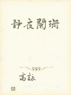 静夜阑珊