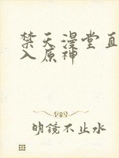 禁天漫堂直接进入原神封面