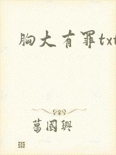 胸大有罪txt