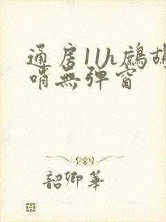 通房11h鹧鸪哨无弹窗封面