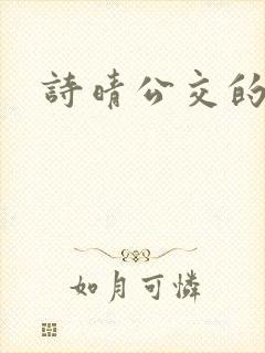 诗晴公交的小说