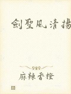 剑圣风清扬