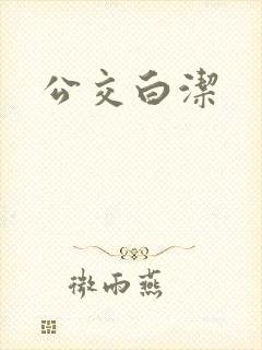 公交白洁封面
