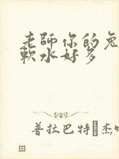 老师你的兔子好软水好多