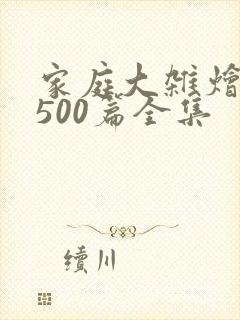 家庭大杂烩小说500篇全集