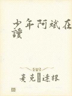 少年阿斌在线阅读封面
