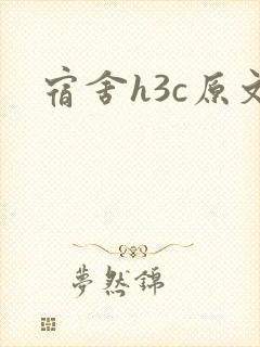 宿舍h3c原文封面