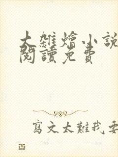大杂烩小说全集阅读免费