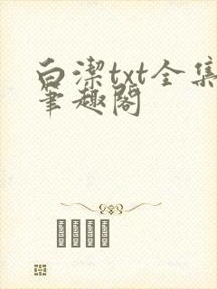 白洁txt全集笔趣阁