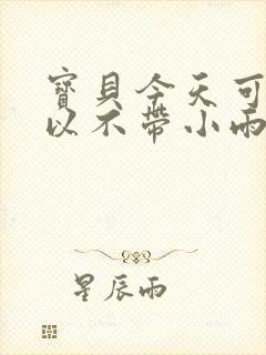 宝贝今天可不可以不带小雨伞