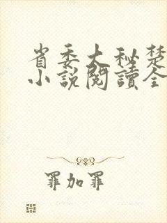 省委大秘楚东恒小说阅读全文