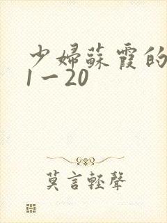 少妇苏霞的沉沦1一20