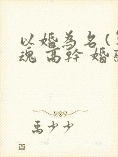 以婚为名 (军魂 高干 婚恋)