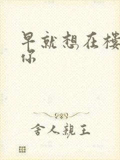 早就想在楼梯要你
