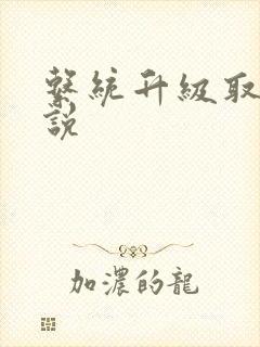 系统升级取液小说封面