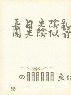 长日光阴乱作一团光阴似箭眇眇翟