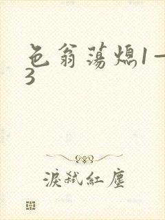 色翁荡熄1—13封面