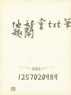 他好会txt笔趣阁