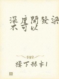 深度开发梁医生不可以