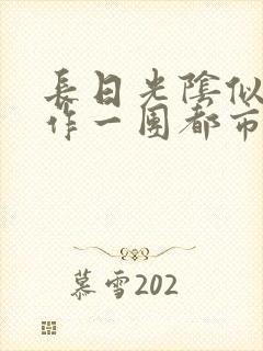 长日光阴似箭乱作一团都市言情封面