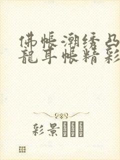 佛帐潮绣凸浮双龙耳帐精彩片段