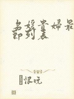 名媛贵妇最新章节列表