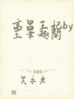 高昌王妃by黛玉笔趣阁
