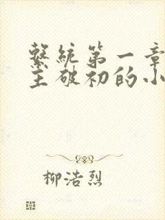 系统第一章给宿主破初的小说
