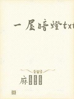 一屋暗灯txt