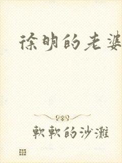 徐明的老婆