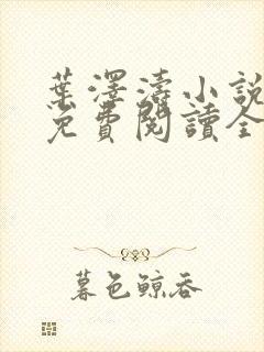 叶泽涛小说全文免费阅读全文封面
