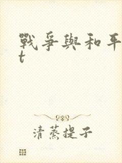 战争与和平txt封面