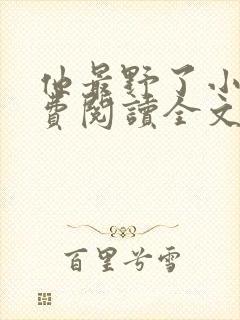 他最野了小说免费阅读全文