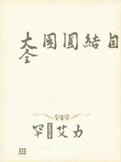 大团圆结目录大全