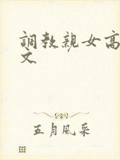 调教亲女高辣h文封面