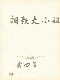 调教大小姐封面