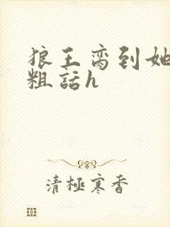 狼王脔到她乖h粗话h封面