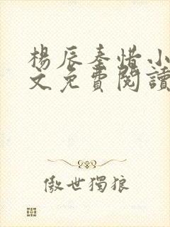 杨辰秦惜小说全文免费阅读最新
