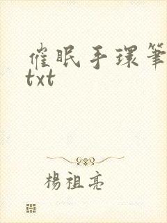催眠手环笔趣阁txt