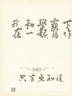 我和学霸下面连在一起写作业小说封面