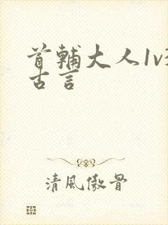 首辅大人1v3古言封面