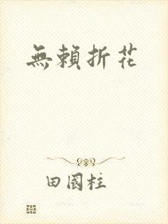 无赖折花封面